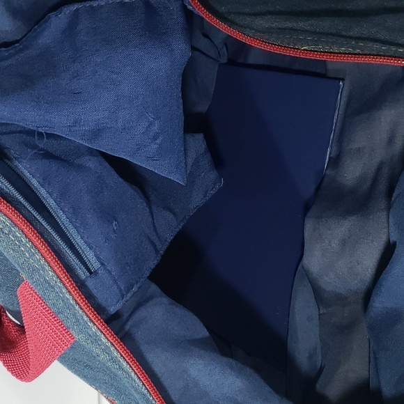 Vintage Disney Mickey Mouse Denim Tote Hand Bag Purse & Wallet - Picture 14 of 16